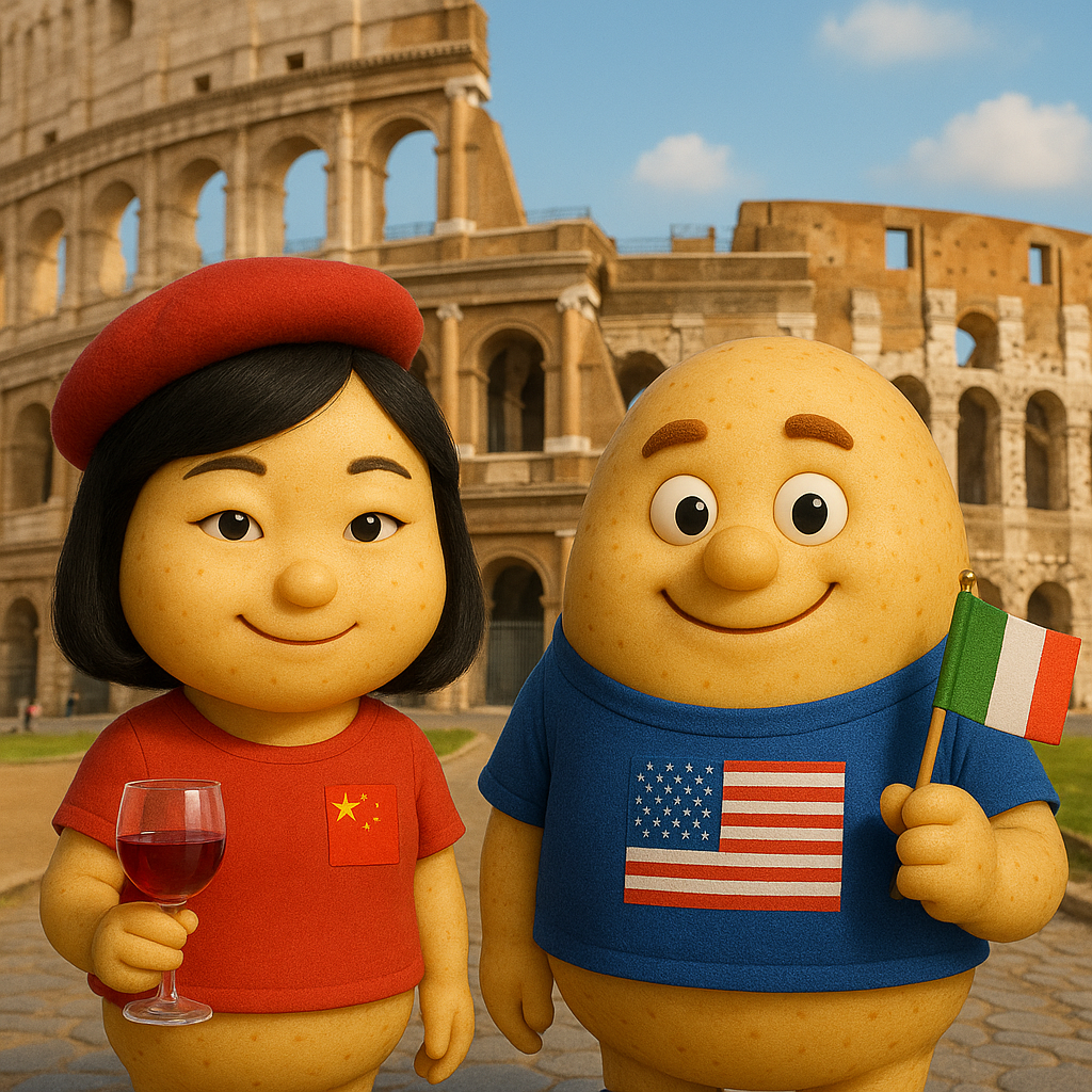 China Potato in Rome